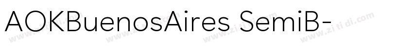 AOKBuenosAires SemiB字体转换